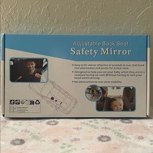 Adjustable Back Seat Baby Safety Mirror – Rear-Facing Car Seat Monitor